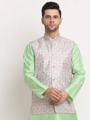 Men's Thread work sequence Green Jacket Only 1