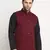 Men Twill Cotton Maroon Nehru Jacket Only
