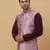 Men's Silk Blend Geometric Jacquard Pink Nehru Jacket