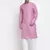 Men Cotton Striped Pink Kurta with Pyjamas