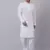 Men White Chikankari Kurta and White Churidar set