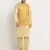 Fawn Silk Blend Kurta and churidar with Jacquard Pista Nehru jacket