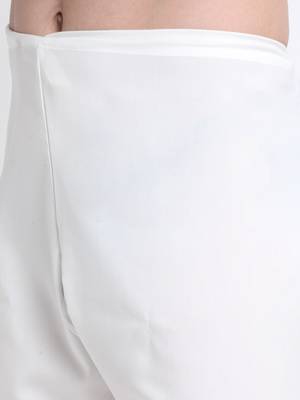 Men Cotton White Pathani Kurta & Salwar with Black Jacket 7