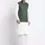 Men Cotton White Pathani Kurta & Salwar with Green Jacket