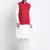 Men Cotton White Pathani Kurta & Salwar with Red Jacket