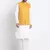 Men Cotton White Pathani Kurta & Salwar with Yellow Jacket