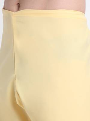 Men Cotton Yellow Pathani Kurta & Salwar with White Jacket 6