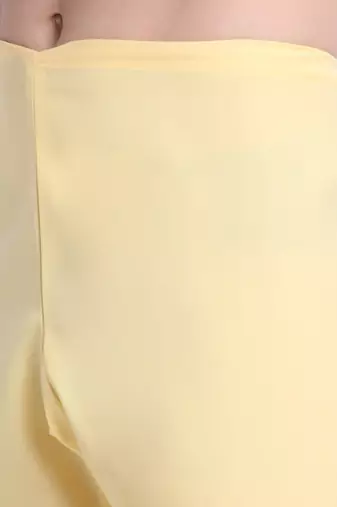 Men Cotton Yellow Pathani Kurta & Salwar with White Jacket