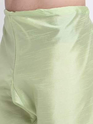 Men Sea Green Kurta & Churidar with Green Nehru Jacket 7