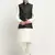 Men Silk Cream Kurta Churidar With Black Polka Dotted Nehru Jacket Set