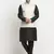 Men Silk Black Kurta Churidar With Cream Embroided Nehru Jacket Set