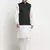 Men Cotton Solid White Kurta Churidar With Green Twill Nehru Jacket Set