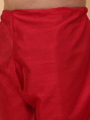Men Maroon Kurta and Churidar with Grey sequence Striped Nehru Jacket 6
