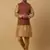 Men's Beige Kurta and Churidar With Sequenced Cotton Silk Nehru Jacket