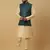 Men's Beige Kurta and Churidar With Jacquard Ethnic Nehru Jacket