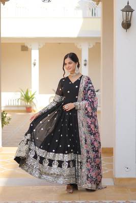  Designer Gown With Duppta  1