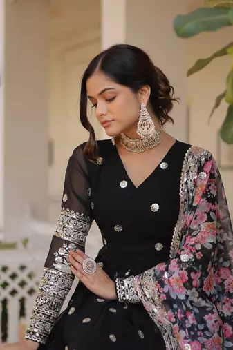  Designer Gown With Duppta 