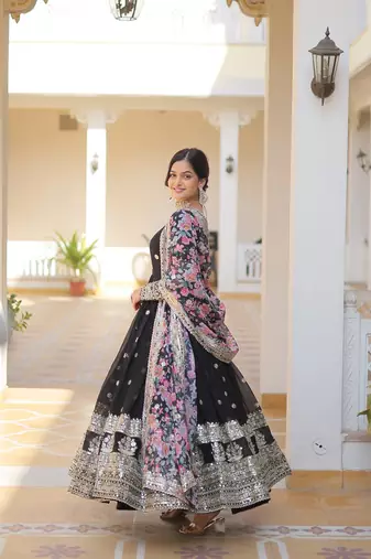  Designer Gown With Duppta 