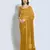 Women Mustard Designer Sequins Saree In Georgette