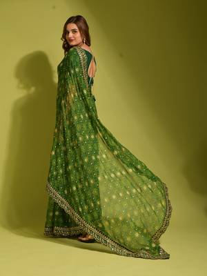 Women Georgette Party Wear Saree 2