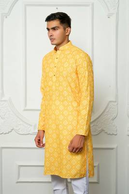 Aadarsh Yellow Kurta 3