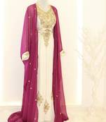 Rani & White Handcrafted Zari work Stitched Dress Georgette Kaftan Party Wear Wedding Dresses