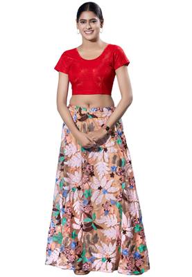 Non-Padded Shimmer Round Neck  Blouse 4
