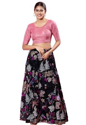Non-Padded Shimmer Round Neck  Blouse 4