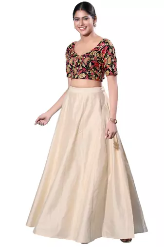 Padded Silk Sweatheart Neck  Blouse
