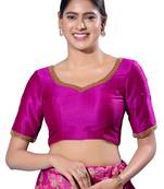 Padded silk Sweatheart Neck  Blouse