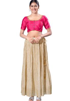 Padded silk Round Neck  Blouse 4