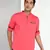 men's salmon pink cotton casual short kurta
