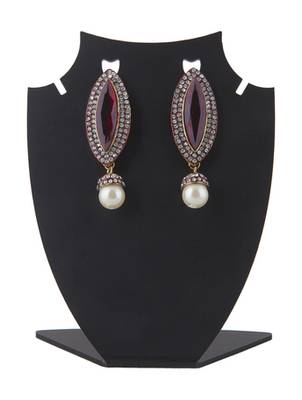 Red polki danglers-drops 2