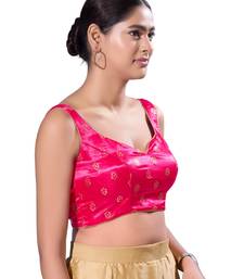 Padded Gajji Silk Sweatheart Neck  Blouse