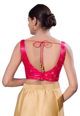 Padded Gajji Silk Sweatheart Neck  Blouse 3