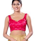 Padded Gajji Silk Sweatheart Neck  Blouse