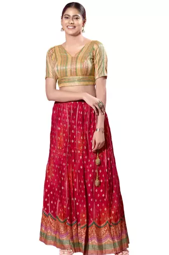 Padded Brocade V-Neck  Blouse