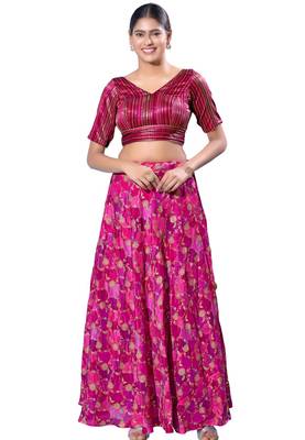 Padded Brocade V-Neck  Blouse 4