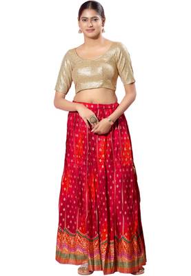 Padded Silk Sweatheart Neck  Blouse 4