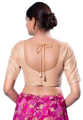 Padded Silk Sweatheart Neck  Blouse 2