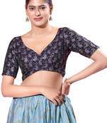 Padded Silk Sweatheart Neck  Blouse