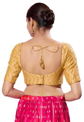 Padded Silk V-Neck  Blouse 2