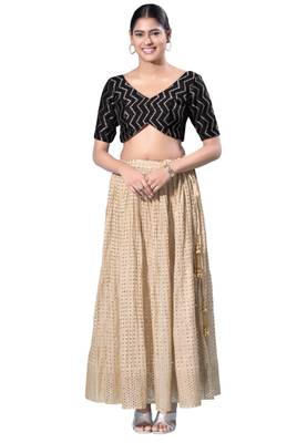 Padded Silk V-Neck  Blouse 4