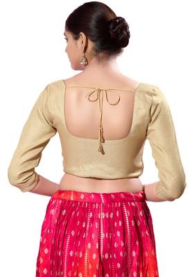 Padded Tissue Round Neck  Blouse 2