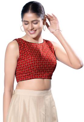 Padded Cotton Boat Neck  Blouse 3