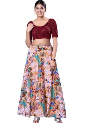 Padded Shimmer Round Neck  Blouse 4