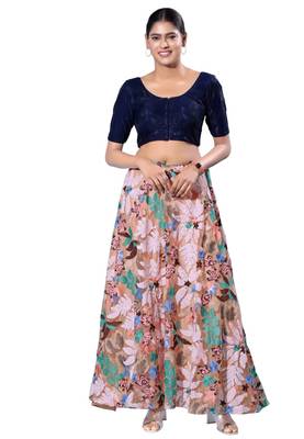 Padded Shimmer Round Neck  Blouse 4