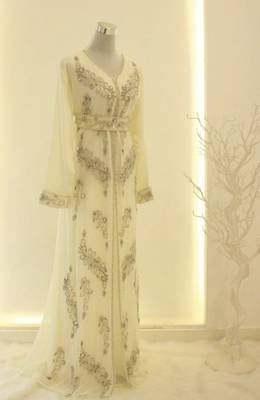 White Kaftan Wedding Kaftan for Women 1