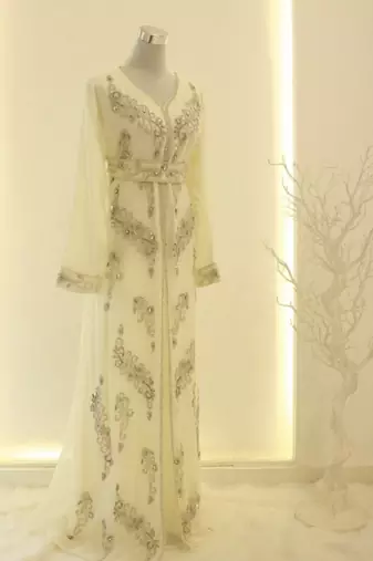 White Kaftan Wedding Kaftan for Women