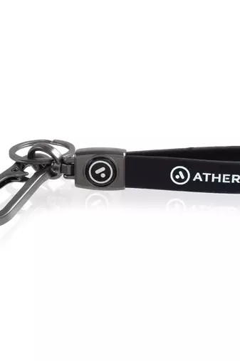 Leather ather bike scooter fashion keychain